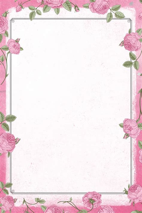 Plant Flowers Border Background Flower Wallpaper Image For Free ...