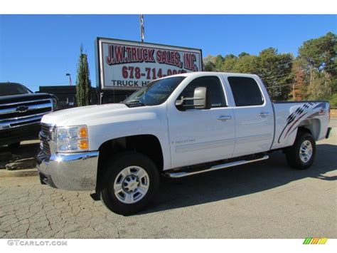 2009 Summit White Chevrolet Silverado 2500hd Lt Crew Cab 4x4 87790058 Photo 3