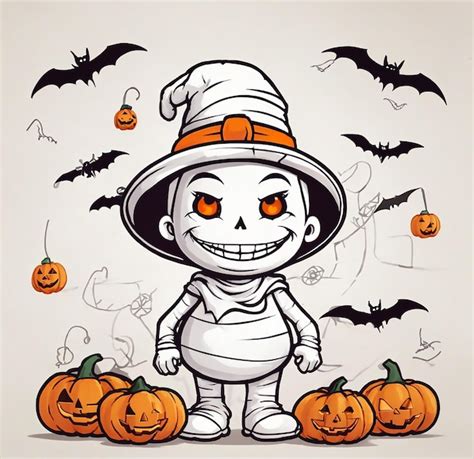 Premium Vector Cute Halloween Mummy