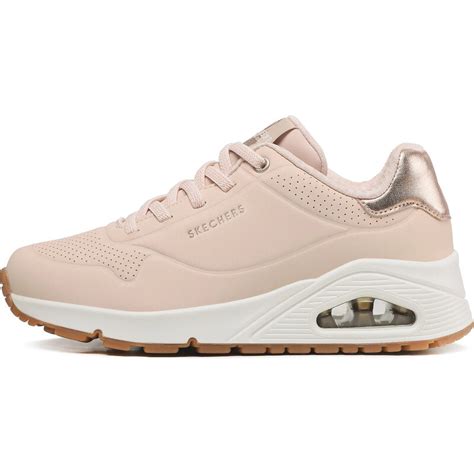 Skechers Uno Shimmer Away Natural Γυναικεία Ανατομικά Sneakers Μπεζ