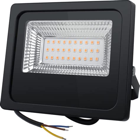 YAYZA Dusk To Dawn LED Floodlight 20W Warm White 3000K Slim Flood