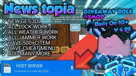 Free Role Smod Growtopia Private Server Terbaru News Topia