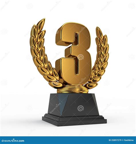 3d 1st Place Trophy And Gold Stars Stock Image | CartoonDealer.com ...