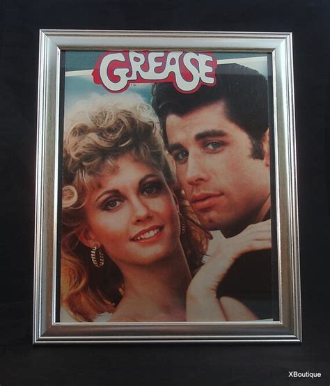 Framed Album Cover 8x10 GREASE Movie Soundtrack by KandSClocks