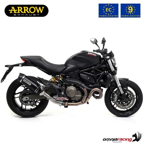 Arrow Exhaust Race Tech Slip On Dark Aluminum Approved For Ducati