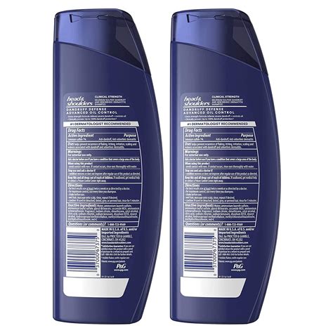 Head And Shoulders Clinical Strength Dandruff Shampoo Twin Pack Advanced Oil Control 13 5 Oz