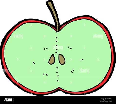 cartoon sliced apple Stock Vector Image & Art - Alamy