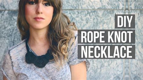 Diy → Rope Knot Necklace Penelopel Knot Necklace Knotted Necklace Diy Rope Jewelry