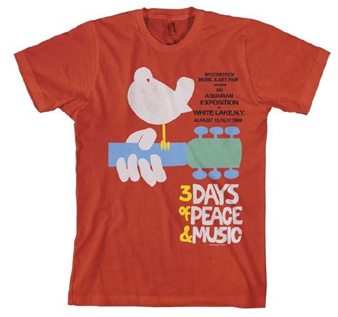 Woodstock Festival Original Promotional Artwork T Shirt Rocker Rags