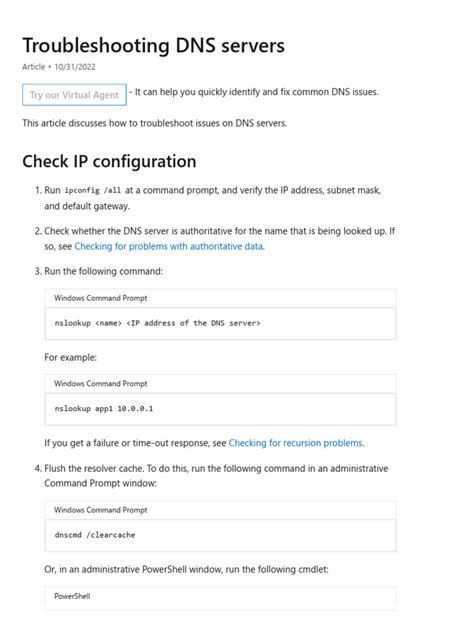 Troubleshooting Dns Servers Microsoft Learn Download Free Pdf