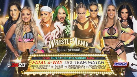 Wwe Wrestlemania Update Womens Tag Team Showcase Match Update