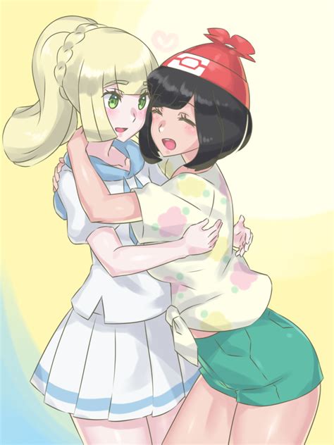 Safebooru 2girls Bare Legs Beanie Black Hair Blonde Hair Blush