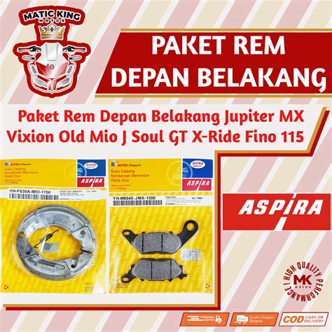 Jual Paket Kampas Rem Dispad Discpad Depan Belakang Yamaha Mio Series J