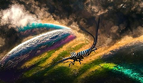 Striped Gravity Dragon Creating A World Starryai Rstarryai