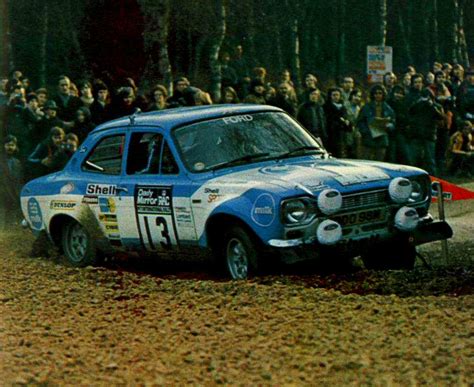 1973 Rac Rally Mäkinen Timo Liddon Henry Ford Escort Rs 1600 Mki