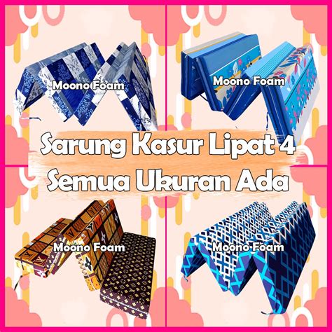 Jual Sarung Kasur Busa Lipat Tebal Cm Sprei Resleting