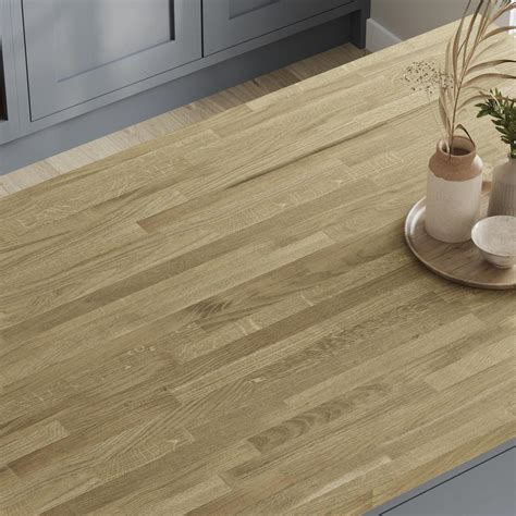 Howdens 3m X 38mm Square Edge Oak Engineered Worktop Howdens