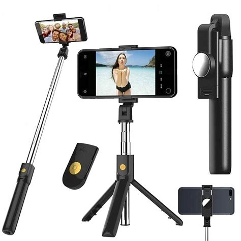 Kijek Selfie Stick Tripod Statyw Pilot Bluetooth Bt Z Lusterkiem