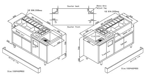 Stainless Steel Cocktail Station Bar Equipment Design For Pub Bar Hotel