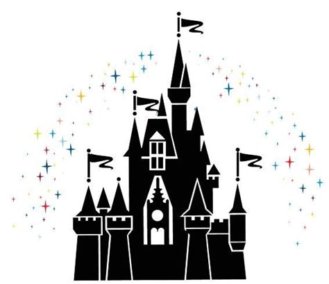 disney castle silhouette clipart - Clipground