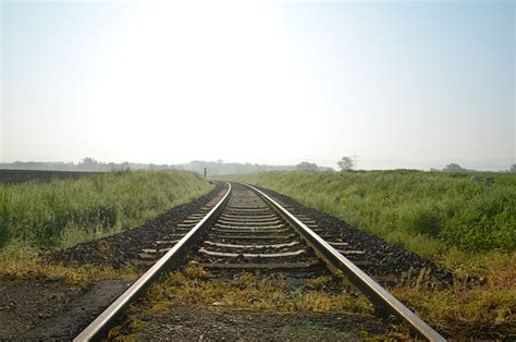 Railroad Track In The Morning Free Photo On Pixabay Pixabay