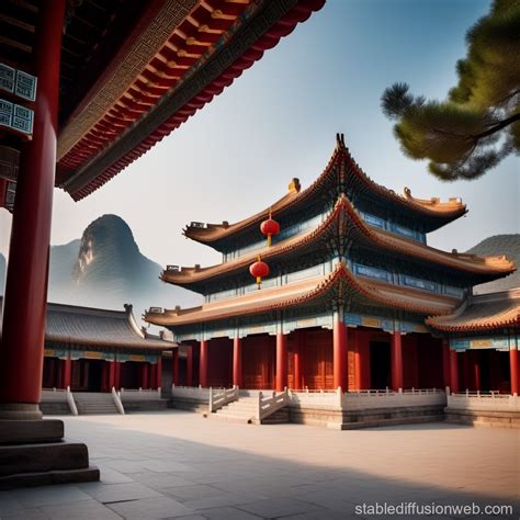 Ancient Chinese Technology In Architecture Stable Diffusion Online