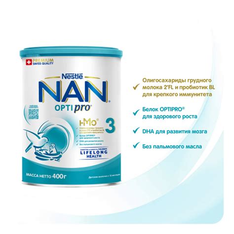 Nan 3 Optipro от Nestlé, 400 г: состав детского питания | Купить ...