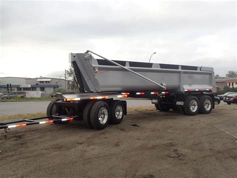 4 Axle End Dump And Semi End Dump Langfab Truck Bodies Trailers