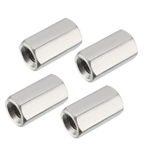 UXCELL 4PCS M8 X 1 25 Pitch 24mm Length Nuts 304 Stainless Steel Metric