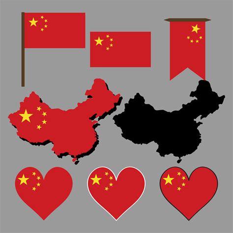 China. China map and flag. Vector illustration. 10224772 Vector Art at Vecteezy