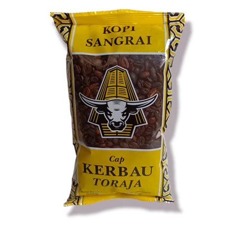 Jual Kopi Goreng Java Robusta 250 Gram Kopi Cap KERBAU TORAJA Robusta