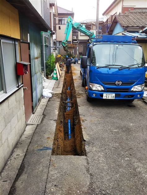 水道工事を行っています。 宮部造園土木株式会社 公共工事 造園工事