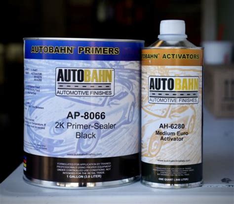 Autobahn K Primer Sealer Black Gallon Kit Auto Car Paint Ap