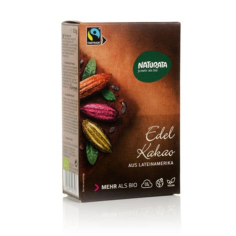 Bio Edelkakao schwach entölt Naturata 125g kaufen Mühlenlädle Onlineshop