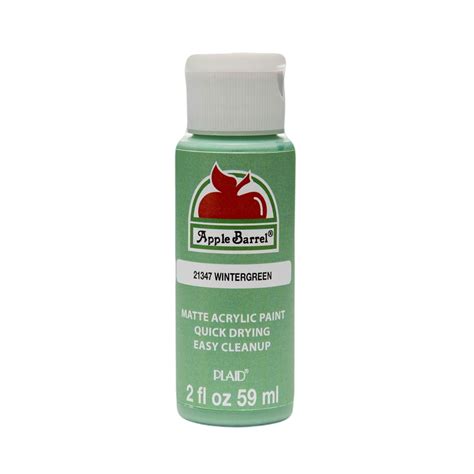 Apple Barrel Acrylic Craft Paint Matte Finish Wintergreen 2 Fl Oz