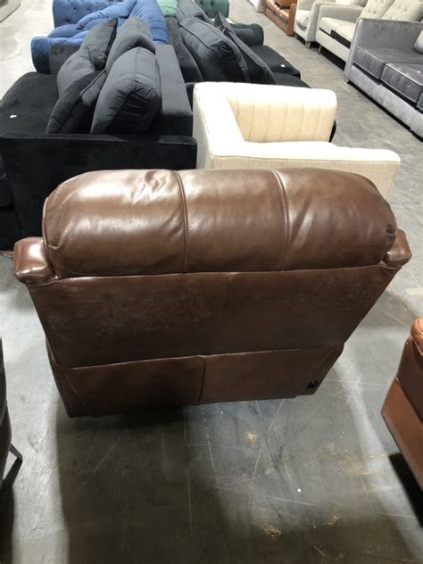 John Pye Auctions DARK BROWN LEATHER ELECTRIC RECLINER ARMCHAIR WITH