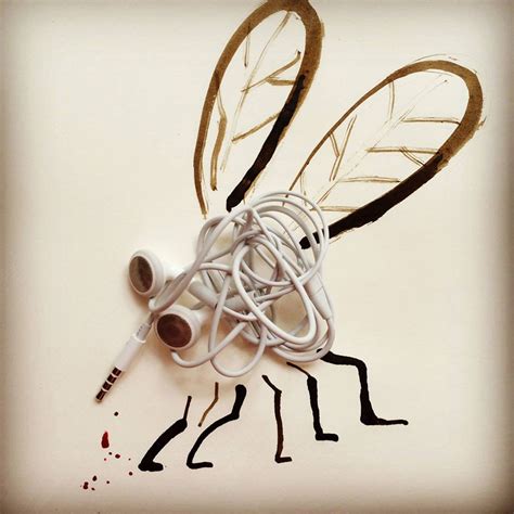 20 Creative Drawings Completed Using Everyday Objects By Christoph