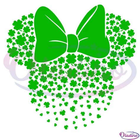 Happy St Patricks Day Disney Minnie Svg Digital File Minnie Svg