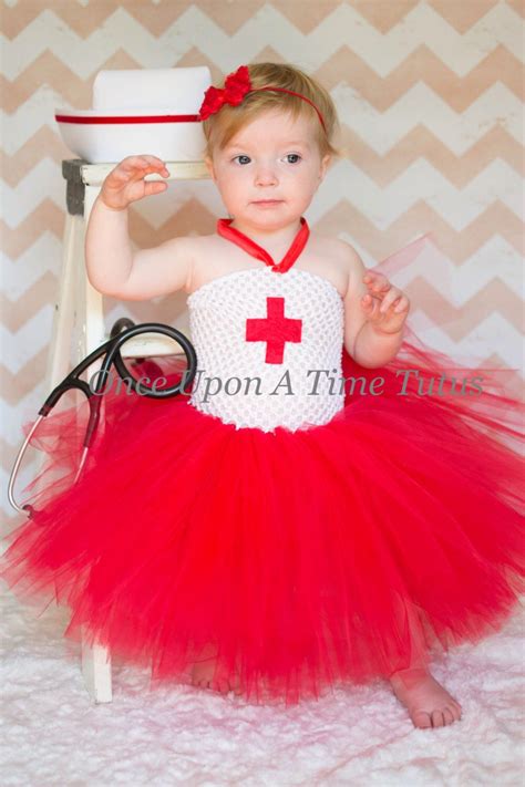 Nurse Tutu Dress Girls Size Newborn 3 6 9 12 18 Months 2t 3t 4t 5 6 7