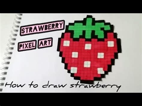 Strawberry Pixel Art 🍓 How To Draw Strawberry Pixel Art Pixelart