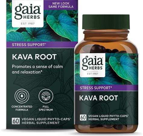 Gaia Herbs Kava Root Helps Sustain A Sense Of Natural