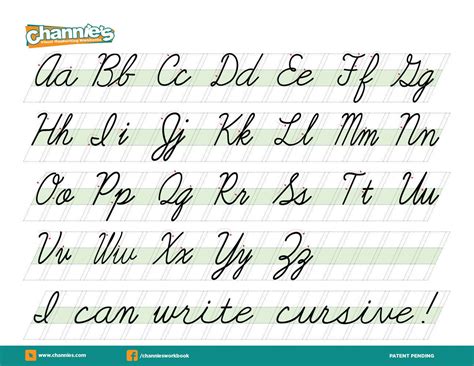 Alphabet In Cursive Handwriting