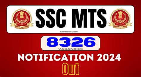 SSC MTS 2024 Application Form Correction Notice Out