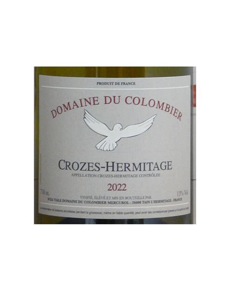 Crozes Hermitage Domaine Du Colombier Blanc 2022