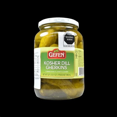 Productos Kosher Kosher Maguen David Kmd Frascos De Pepino Gefen 946 Ml