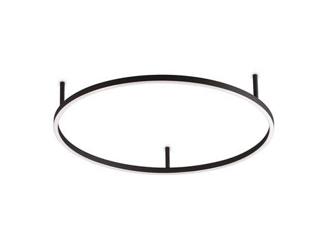 Ideal Lux Oracle Slim Pl D Round Plafoniera A Led K Nera Cm