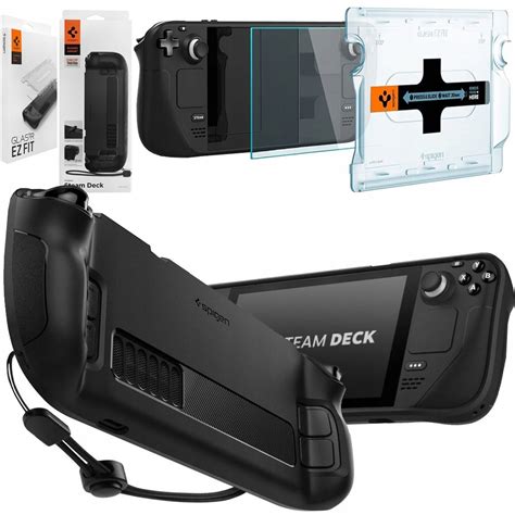 SPIGEN Etui Rugged Armor Case Szkło EZ FIT do STEAM DECK OLED LCD