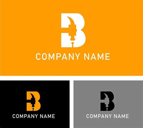 Premium Vector | Brand name logo letter b design