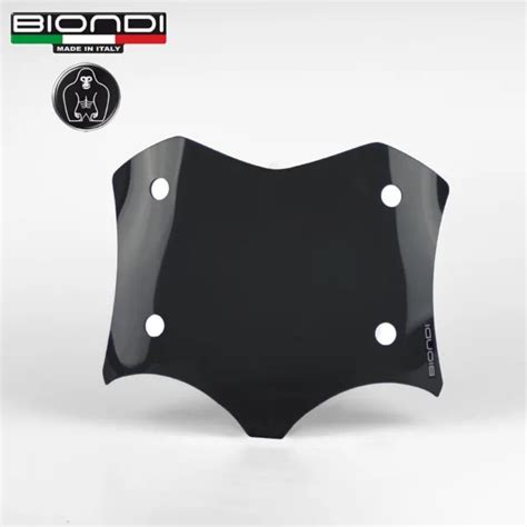 BIONDI PARE BRISE BAS Spoiler Sportif Fumée Sombre Pour Moto Guzzi V85