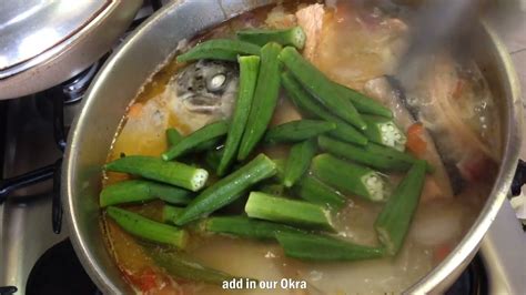 Sinigang Na Ulo Ng Salmon For Lunch Youtube